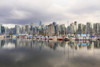 Sailboats reflected in Coal Harbour; Vancouver, British Columbia, Canada PosterPrint - Item # VARDPI2386877