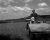 Two boys on pier fishing Poster Print - Item # VARSAL25516365