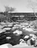 USA  New Hampshire  Jefferson  Winter Landscape with wooden covered bridge Poster Print - Item # VARSAL255420505