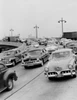 Traffic on overpass Poster Print