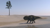 Udanoceratops walking along the water's edge Poster Print - Item # VARPSTKVA600427P