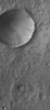 An impact crater on Mars Poster Print
