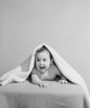 Portrait of baby boy lying under cover on bed Poster Print - Item # VARSAL255422186