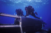 Combat swimmers swim above a Seal Delivery Vehicle Poster Print - Item # VARPSTWOD100167M