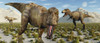 A pack of carnivorous Tyrannosaurus rex dinosaurs during Earth's Cretaceous period Poster Print - Item # VARPSTMAS600082P