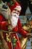 A Happy Christmas--Santa with a Reindeer  Nostalgia cards  Poster Print - Item # VARSAL9801213
