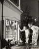 Boy and his sister peeking into a fireplace Poster Print - Item # VARSAL2553528