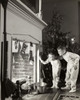 Boy and his sister peeking into a fireplace Poster Print - Item # VARSAL2553528