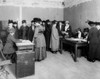 High angle view of a group of suffragettes in an office Poster Print - Item # VARSAL255493