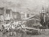 Strand Street and Custom House, Liverpool, Lancashire, England in the 19th century. From Cities of the World, published c.1893. PosterPrint - Item # VARDPI2430400