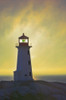 Sunset Over Peggy's Cove Lighthouse. PosterPrint - Item # VARDPI2066752
