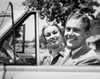 Close-up of young couple sitting in convertible car Poster Print - Item # VARSAL2552945