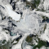 A strong storm lingering in the center of the Arctic Ocean Poster Print - Item # VARPSTSTK204044S