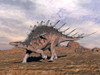 Kentrosaurus dinosaur walking in the desert Poster Print - Item # VARPSTEDV600029P