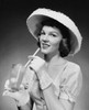 Portrait of a young woman drinking lemonade Poster Print - Item # VARSAL25512642B