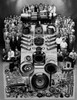 High angle view of jet engine parts with a group of people Poster Print - Item # VARSAL25538950