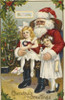 Christmas Greetings  Nostalgia cards Poster Print