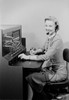 Studio portrait of telephone switchboard operator Poster Print - Item # VARSAL255422812