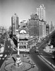High angle view of a town square  Columbus Circle  Manhattan  New York City  New York  USA Poster Print - Item # VARSAL25545303