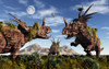 Styracosaurus dinosaur sculptures Poster Print - Item # VARPSTMAS100653P