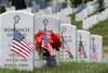 May 30, 2011 - American flags placed in the front of headstones at Arlington National Cemetery on Memorial Day Poster Print - Item # VARPSTSTK105073M