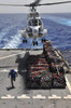 An SA-330J Puma helicopter picking up pallets of supplies from USNS Alan Shepard Poster Print - Item # VARPSTSTK104719M