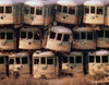 Close-up of a heap of damaged trains at a junkyard Poster Print - Item # VARSAL3807470330