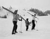 Family skiing Poster Print - Item # VARSAL255419445