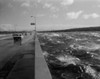 USA  Washington  Seattle  storm lashes Lake Washington Floating Bridge Poster Print - Item # VARSAL255422220