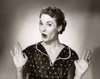 Portrait of a mid adult woman gesturing Poster Print - Item # VARSAL25511472B