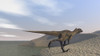 Utahraptor running along a bay Poster Print - Item # VARPSTKVA600178P