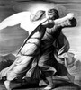 Jacob Wrestles with Angel by Edward Jakob von Steinle  Poster Print - Item # VARSAL99587187