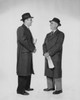 Side profile of two businessmen talking Poster Print - Item # VARSAL25548005