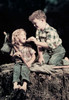 Side profile of a boy feeding a girl sitting on a rock Poster Print - Item # VARSAL38442343 Side profile of a boy feeding a girl sitting on a rock Poster Print - Item # VARSAL38442343