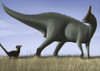 Tsintaosaurus spinorhinus and its offspring in an open field Poster Print - Item # VARPSTMDE100019P