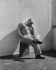 Mature man napping with his hands in his pockets Poster Print - Item # VARSAL25549037