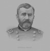Vintage Civil War Print of General Ulysses S. Grant, wearing his military uniform. Poster Print - Item # VARPSTJPA100713M