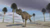Ceratosaurus running across a barren landscape Poster Print - Item # VARPSTKVA600393P