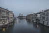 A canal at dusk with the Salute church in the distance; Venice, Veneto, Italy PosterPrint - Item # VARDPI2413841