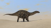Dicraeosaurus walking across a barren landscape Poster Print - Item # VARPSTKVA600342P