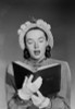 Female choir singer reading book Poster Print - Item # VARSAL255422981