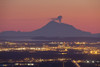 View Of Minor Eruption Of Ash And Steam From Mt. Redoubt With Anchorage, Alaska In The Foreground During Winter PosterPrint - Item # VARDPI2141347