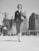 Cheerful businesswoman carrying shopping bags Poster Print - Item # VARSAL255422001