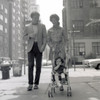Mother  father and baby boy on  sidewalk Poster Print - Item # VARSAL2559764