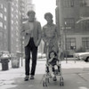 Mother  father and baby boy on  sidewalk Poster Print - Item # VARSAL2559764