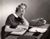Side profile of a businesswoman thinking Poster Print - Item # VARSAL2553079