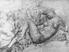 Sketch of The Night figure on Medici Chapel  Florence Italy Artist Unknown Poster Print - Item # VARSAL995243