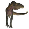 Acrocanthosaurus dinosaur on white background. Acrocanthosaurus was a theropod carnivorous dinosaur that lived in North America during the Cretaceous Period Poster Print - Item # VARPSTCFR200639P