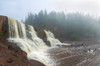 Waterfall in a forest, Middle Falls, Gooseberry River, Gooseberry Falls State Park, Lake Superior, Minnesota, USA Poster Print - Item # VARPPI167197