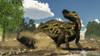 Shantungosaurus dinosaur defending itself from a Tarbosaurus attack Poster Print - Item # VARPSTEDV600298P